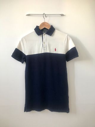 Polo Ralph Lauren XS Hombre Azul Blanco