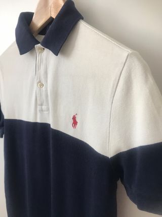 Polo Ralph Lauren XS Hombre Azul Blanco