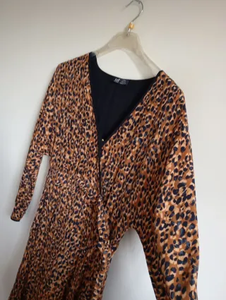 Vestido largo estampado Zara