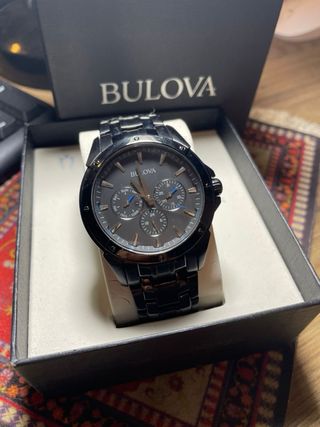 Reloj Bulova Negro Cronógrafo