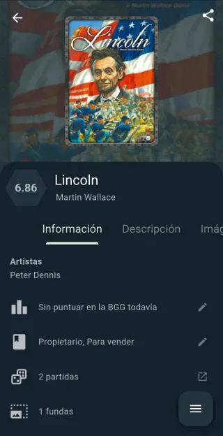 Lincoln Juego de Mesa