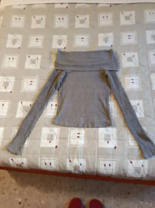 Jersey de punto gris talla M