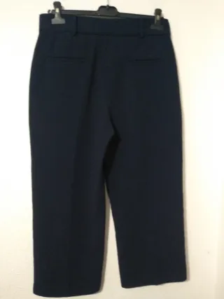 Pantalón ancho Mango azul