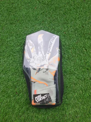 Guantes Reusch Portero Fútbol Gris Naranja Flúor |