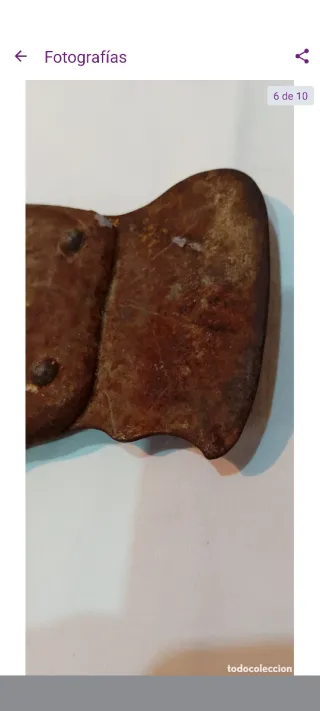 Antigua hacha de mano de coleccion