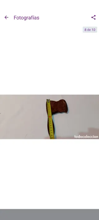 Antigua hacha de mano de coleccion