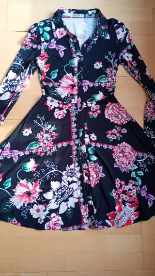 Vestido camisero estampado Inside