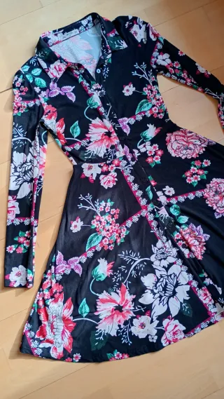 Vestido camisero estampado Inside