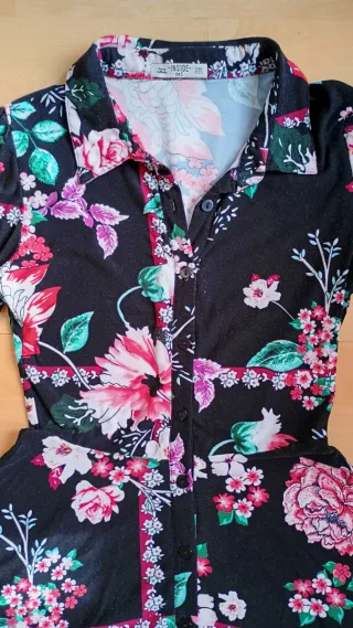 Vestido camisero estampado Inside