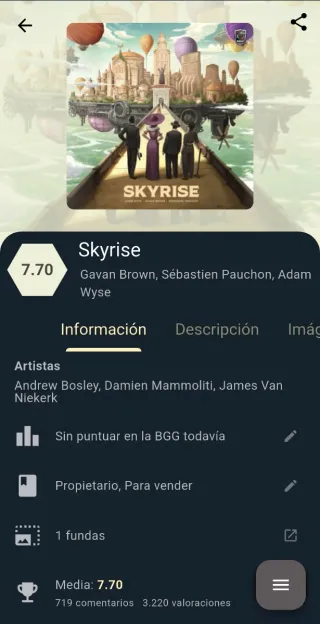 Skyrise juego de mesa