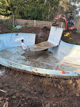 Piscina prefabricada de fibra