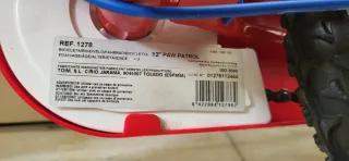 Bicicleta Patrulla Canina 3+ Como Nueva