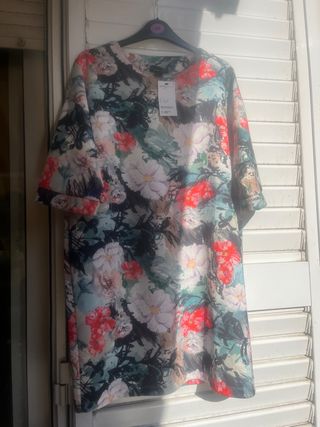 Vestido estampado floral XS
