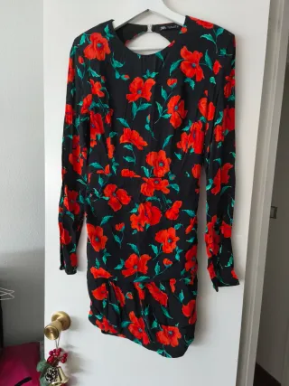 Vestido corto Zara estampado floral