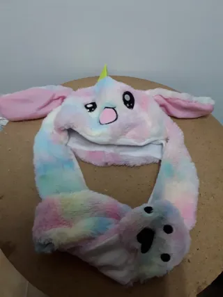 Gorro unicornio orejas movibles niña