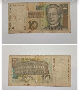 Banconota 10 Kuna Croazia