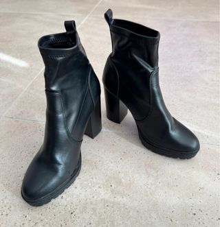 Botines negros tacón plataforma