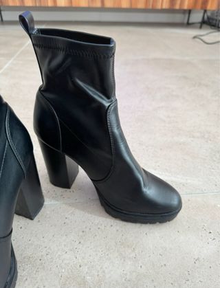 Botines negros tacón plataforma