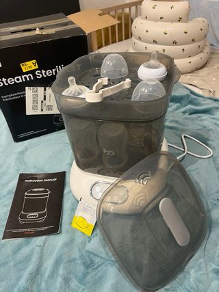 Esterilizador de vapor + biberones gratis