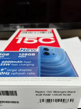 Xiaomi Redmi 15C 128GB Negro