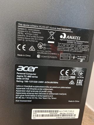 PC Desktop Acer Aspire TC-885