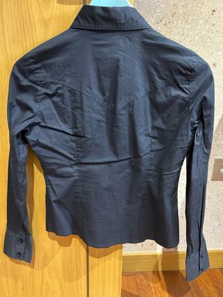 Camisa Porta Fortuna Negra Talla S