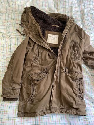 Chaqueta Parka Hombre Abercrombie Verde Talla L