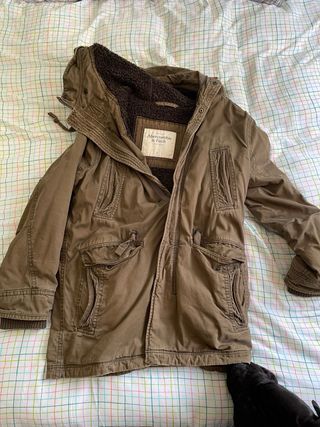 Chaqueta Parka Hombre Abercrombie Verde Talla L