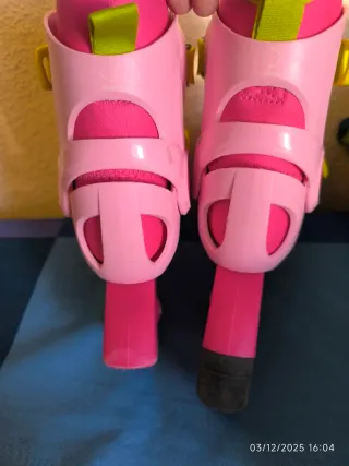 Patines en línea rosas niña Oxelo talla 26-28
