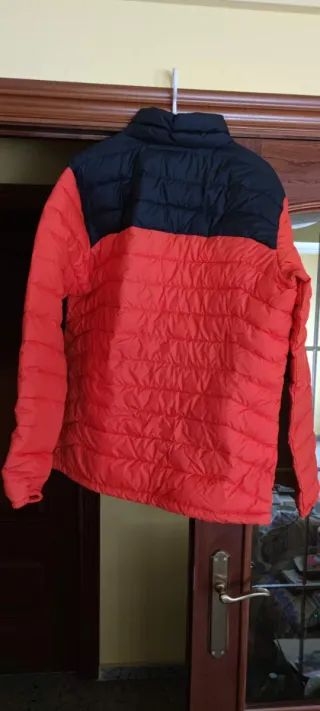 Chaqueta Columbia Roja Negra Talla L Nueva