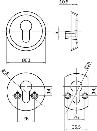 Amig - Escudo de Seguridad Antimordaza para Cerrad