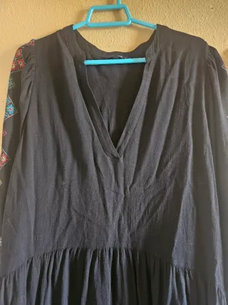 Vestido Desigual Negro Talla Única