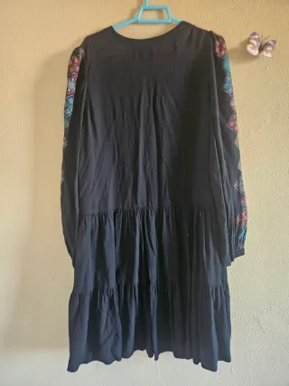 Vestido Desigual Negro Talla Única