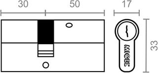 MICEL - 13102 - Cilindro de Seguridad, Perfil Euro