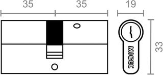 MICEL - 13102 - Cilindro de Seguridad, Perfil Euro