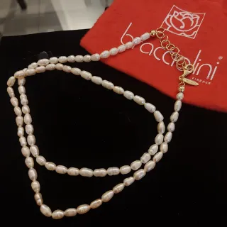 Collana perle fiume e argento Braccialini