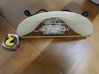 Aplique de pared cristal y metal