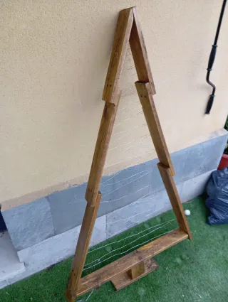 Decoración Navidad Madera Hecha a Mano