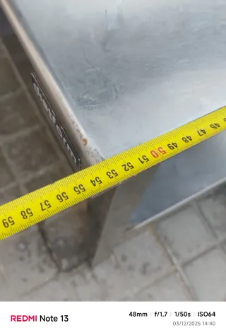 Mesa de trabajo acero inoxidable ditfrom 106x53x65