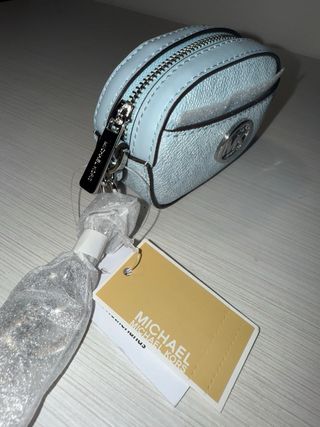 Monedero Michael Kors azul y plateado