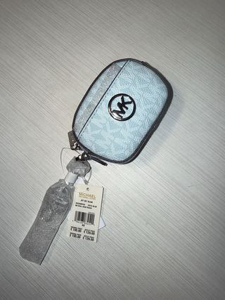 Monedero Michael Kors azul y plateado