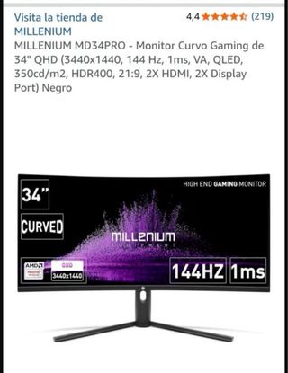 Monitor Curvo Millenium 34”