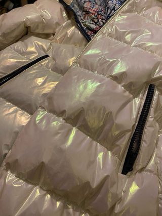 Plumífero Flo & Clo Blanco Metalizado