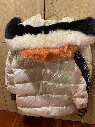 Plumífero Flo & Clo Blanco Metalizado