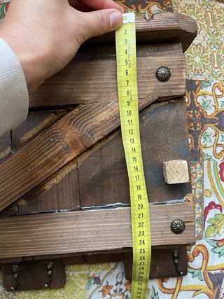 Colgador de llaves rústico de madera