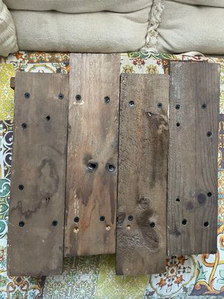 Colgador de llaves rústico de madera