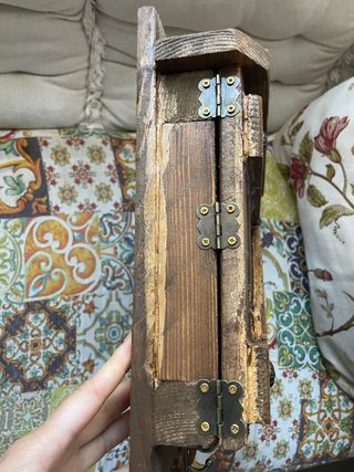 Colgador de llaves rústico de madera