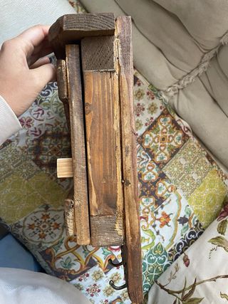 Colgador de llaves rústico de madera