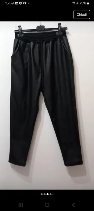 Pantaloni Ecopelle Made in Italy