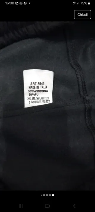 Pantaloni Ecopelle Made in Italy